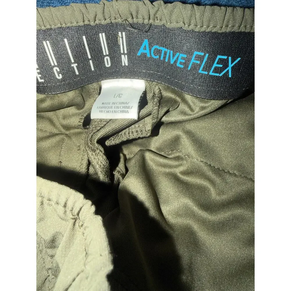 NWT* Vection Army Olive Green Flex Easy Tech Active Pants Men's Size Large
